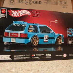Mattel Brick Shop Hot Wheels Custom ’90 Honda Civic EF Building Toy Kit 248pc